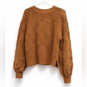 Kids Cozy Brown Knit Sweater
